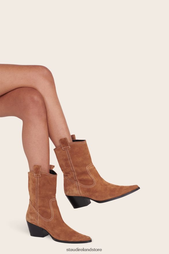 Women Shoes Tan Suede STAUD JUNE BOOT H8RLPJ972