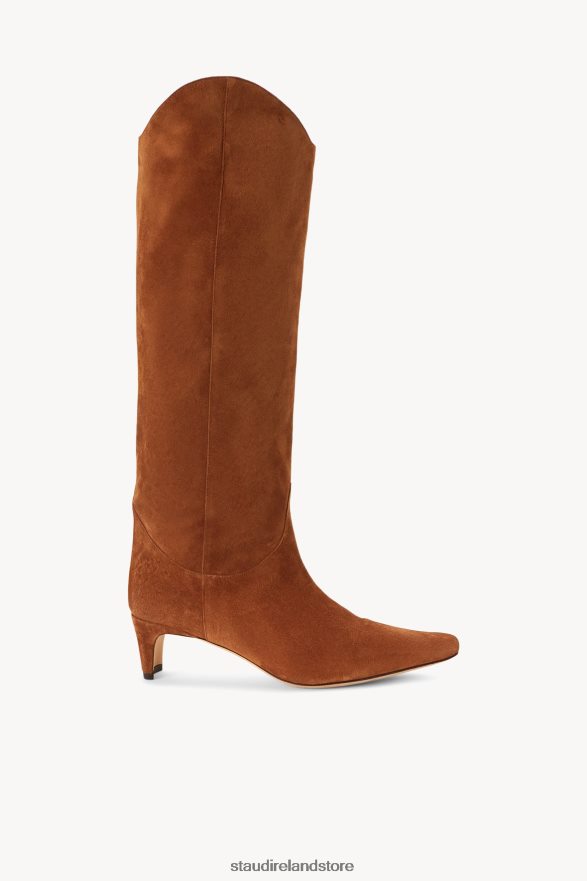 Women Shoes Tan Suede STAUD WESTERN WALLY BOOT H8RLPJ976
