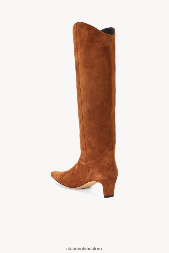Women Shoes Tan Suede STAUD WESTERN WALLY BOOT H8RLPJ976