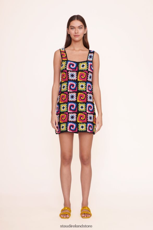 Women Clothing Acid Rainbow STAUD PSYCHEDELIC DRESS H8RLPJ241
