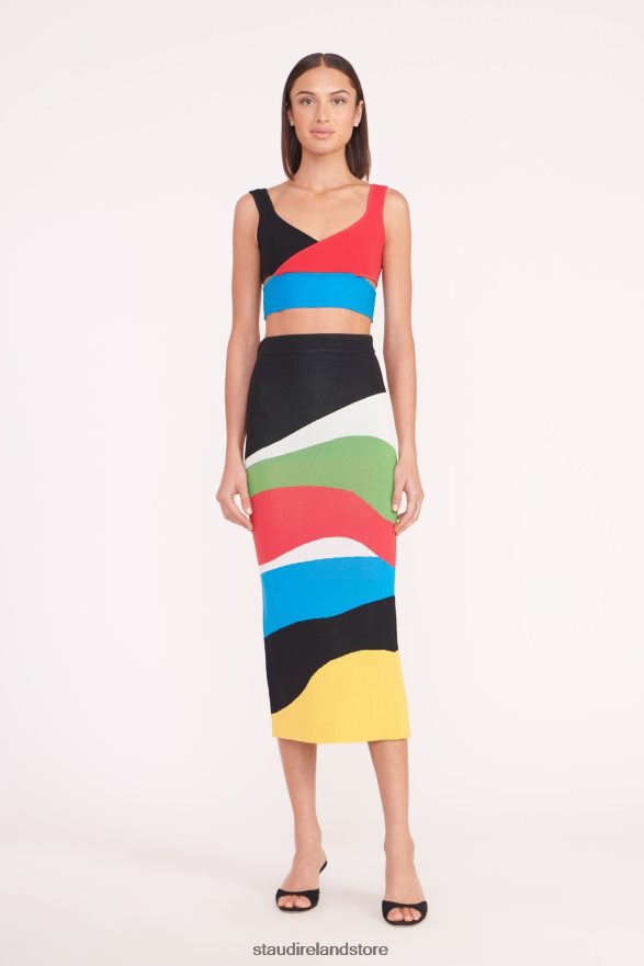 Women Clothing Marble Wave STAUD KARINA SKIRT H8RLPJ479