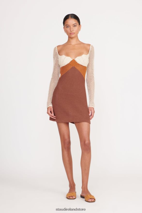 Women Clothing Natural Sepia Clove STAUD JOCELYN DRESS H8RLPJ30