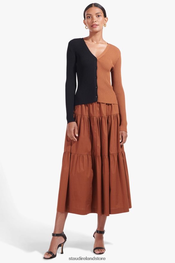 Women Clothing Tan STAUD SEA SKIRT H8RLPJ501