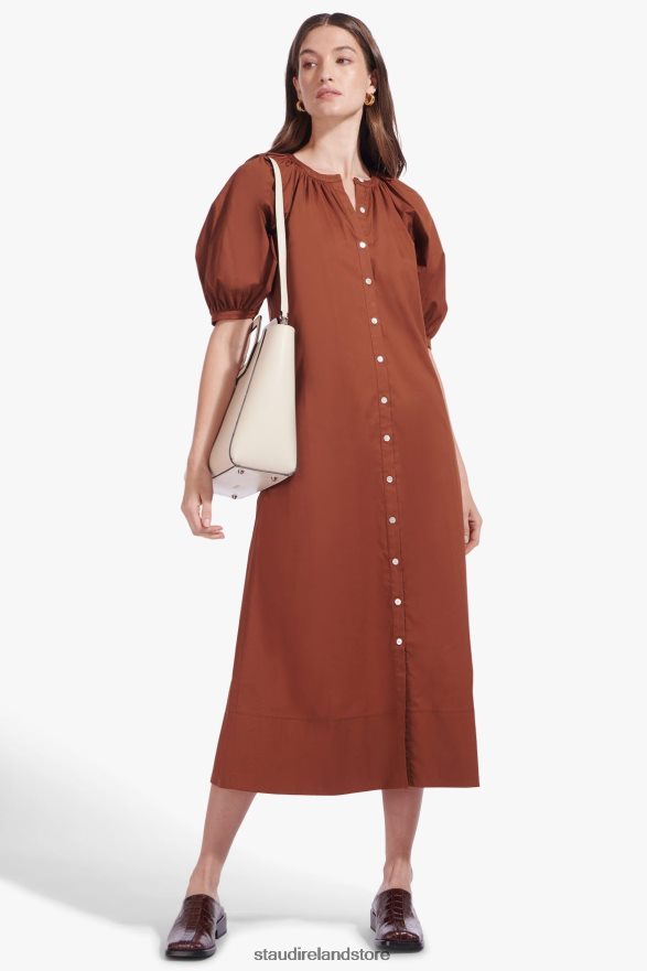 Women Clothing Tan STAUD VINCENT DRESS H8RLPJ314