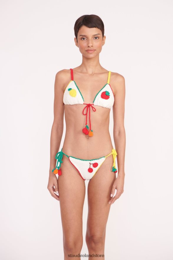 Women Clothing Crochet Fruit STAUD CROCHET BIKINI TOP H8RLPJ589